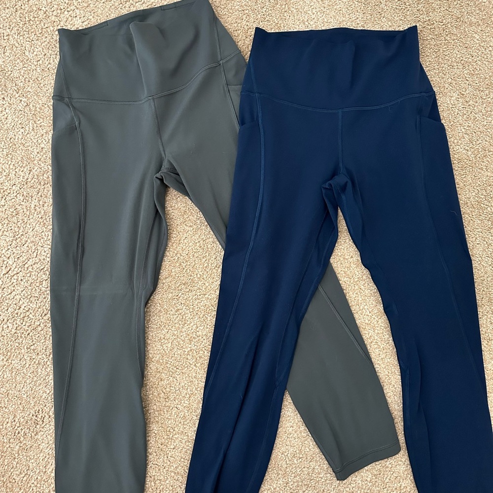 Lululemon align high rise crop with pockets 23” set of 2